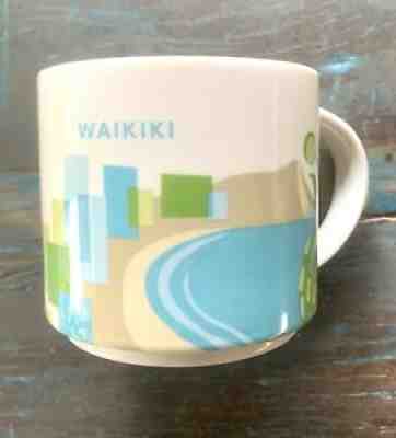 Starbucks Waikiki Hawaii Coffee Cup Mug 2015 You Are Here Collection YAH Tea - Sold on eBay Oct 02, 2021 for $14.99