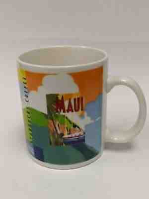 Starbucks 14 Oz Mug Maui Hawaii Stamp Series 2001 Hawaiian Theme Coffee Cup - Sold on eBay Oct 11, 2021 for $14.90