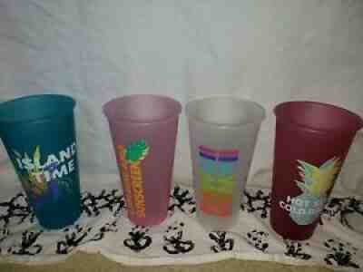 New Starbucks Hawaii Exclusive Aloha Vibes 4 Pack Reusable Cold Cup Tumbler 24oz - Sold on eBay Nov 12, 2021 for $12.99