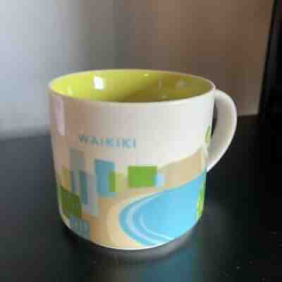 Starbucks Coffee You Are Here WAIKIKI Mug Cup 14 oz 2014 Hawaii - Sold on eBay Nov 14, 2021 for $12.99