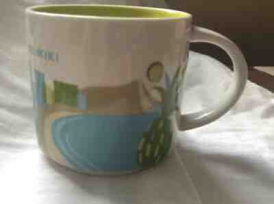 Starbucks Coffee You Are Here WAIKIKI Mug Cup 14 oz 2014 Hawaii - Sold on eBay Aug 24, 2021 for $11.70