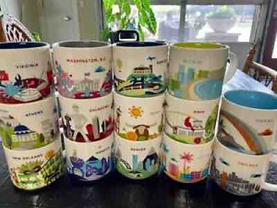 Starbucks "You Are Here" Mugs 14oz - Sold on eBay Nov 12, 2021 for $10.99