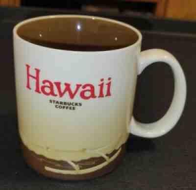 Starbucks HAWAII Coffee Mug Cup City Collector Series 2010 Brown Red - VERY NICE - Sold on eBay Oct 18, 2021 for $10.50