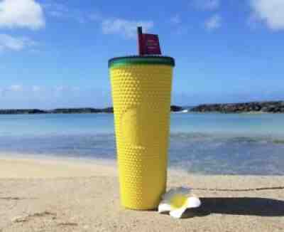 ð?¥¤ NEW Starbucks Hawaii Exclusive 2020 Pineapple Matte Studded Tumbler Cup 24oz - Sold on eBay Oct 21, 2021 for $10.50