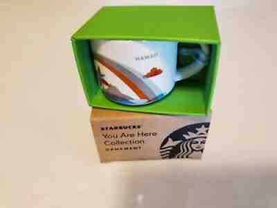 Starbucks HAWAII 'You Are Here' 2oz. Collectible Ornament NEW - Sold on eBay Sep 11, 2021 for $8.95