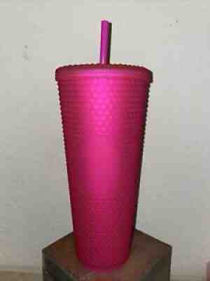 Starbucks Diamond Matte Barbie Hot Pink Studded Tumbler 2021 Straw Cup USA - Sold on eBay Aug 24, 2021 for $49.99