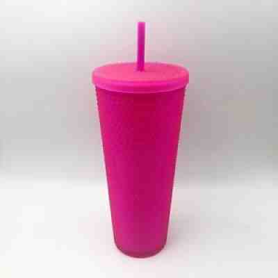 Starbucks Neon Hot Pink Studded Tumbler Fall 2021 24oz Cold Cup NWT Free Ship - Sold on eBay Nov 07, 2021 for $45.00