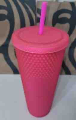 NEW! Starbucks Neon Hot Pink Studded Tumbler Fall 2021 24oz Cold Cup FAST SHIP! - Sold on eBay Oct 01, 2021 for $42.90