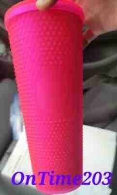 ð??¸NEW Starbucks 2021 Fall Hot Pink Studded Cold Cup Tumbler Venti 24ozð??¸ In Hand - Sold on eBay Oct 07, 2021 for $42.00