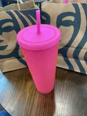 ð??¸NEW Starbucks 2021 Fall Hot Pink Studded Cold Cup Tumbler Venti 24ozð??¸ In Hand - Sold on eBay Oct 30, 2021 for $39.99