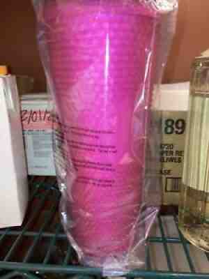 Starbucks Hot Pink Studded Soft Touch Tumbler Cold Cup 24 Oz Fall 2021 READ DISC - Sold on eBay Sep 29, 2021 for $38.00