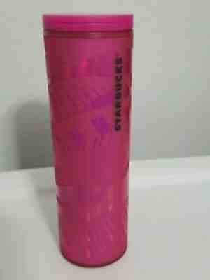 Starbucks 2021 Christmas Holiday Hot Pink 16 Oz Cold Cup Tumbler With Sip Lid - Sold on eBay Nov 12, 2021 for $34.99
