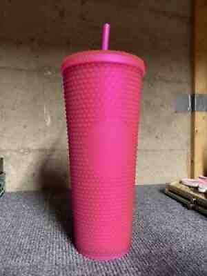 Starbucks Fall Hot Pink Studded Venti Tumbler Cup - Sold on eBay Sep 12, 2021 for $29.00