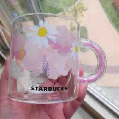2021 Starbucks Japan Sakura Daisy Glass Coffee Mug Cup Pink Handle 355ml Hot New - Sold on eBay Nov 17, 2021 for $28.99