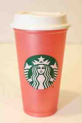 STARBUCKS Pink Reusable Grande 16 OZ Plastic Coffee Tea Hot Cold Cup - Sold on eBay Nov 11, 2021 for $22.90