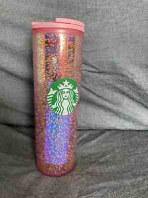 New 2020 Starbucks PINK Holiday 16oz Iridescent Bubbles Hot Tumbler Sparkly Cup - Sold on eBay Oct 05, 2021 for $15.99