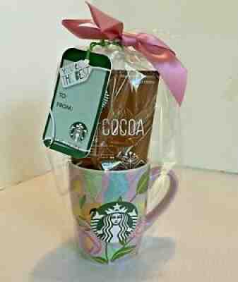 Starbucks 2020 PINK Thankful Garden Coffee Mug Cup 10oz NEW + Hot Cocoa mix GIFT - Sold on eBay Nov 17, 2021 for $14.99