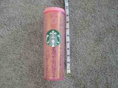 Starbucks Holiday 2020 Pink Champagne Bubble Hot Cold 16oz Tumbler Cup Preowned - Sold on eBay Oct 05, 2021 for $14.49