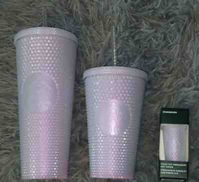 STARBUCKS 2021 Studded Icy White Winter Holiday Venti Grande Keychain Set New - Sold on eBay Nov 18, 2021 for $85.00