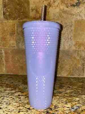 New Starbucks 2021 Winter Holiday Icy Lilac Studded Tumbler Cold Cup 24oz - Sold on eBay Nov 08, 2021 for $48.99
