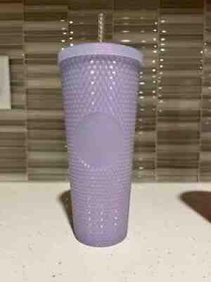 Starbucks 2021 Holiday Icy Lilac Bling Studded Cold Cup Tumbler 24oz With Bag - Sold on eBay Nov 12, 2021 for $48.00