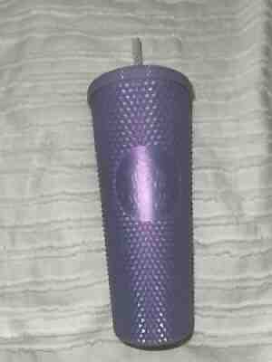 Starbucks 2021 Winter Holiday Icy lilac Bling Studded Cold Cup Tumbler 24oz New - Sold on eBay Nov 05, 2021 for $47.99
