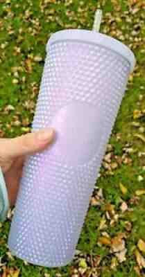 Starbucks 2021 Winter Holiday Icy lilac Bling Studded Cold Cup Tumbler 24oz New - Sold on eBay Nov 04, 2021 for $39.99