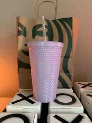 Starbucks 2021 Studded Winter Holiday Icy White Lilac Bling Cup Tumbler 16oz NEW - Sold on eBay Nov 12, 2021 for $36.99