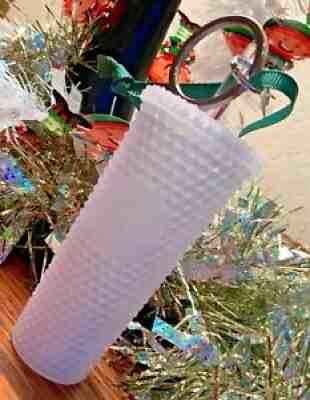 Starbucks 2021 Holiday ICY LILAC Bling Studded Cold Cup Tumbler 24oz - Sold on eBay Nov 05, 2021 for $36.00