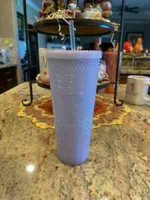 Starbucks 2021 Holiday Icy lilac Bling Studded Cold Cup Tumbler 24oz - Sold on eBay Nov 06, 2021 for $36.00