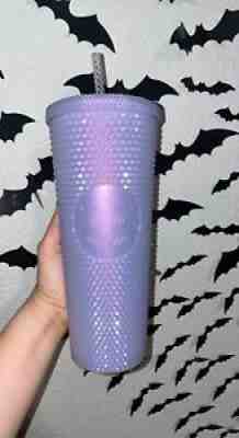 Starbucks 2021 Winter Holiday Icy lilac Bling Studded Cup Tumbler 24oz Venti - Sold on eBay Nov 10, 2021 for $35.00