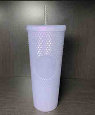Starbucks 2021 Holiday Icy lilac Bling Studded Cold Cup Tumbler 16oz - Sold on eBay Nov 08, 2021 for $34.00
