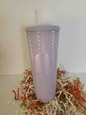 STARBUCKS 2021 WINTER HOLIDAY ICY LILAC STUDDED CUP TUMBLER 24 OZ VENTI NEW - Sold on eBay Nov 18, 2021 for $31.00