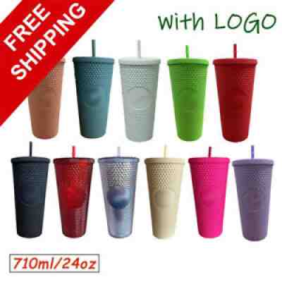 2021 New Starbucks Tumbler Bling Diamond Studded Straw Cold Cup NEW,710ml/24oz - Sold on eBay Nov 16, 2021 for $20.00