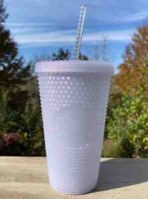 Starbucks 2021 Winter Holiday Icy lilac Bling Studded Cup Tumbler 16oz Grande - Sold on eBay Nov 08, 2021 for $27.50