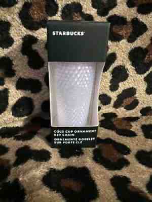 STARBUCKS 2021 studded icy white winter holiday Keychain Ornament - Sold on eBay Nov 14, 2021 for $24.50