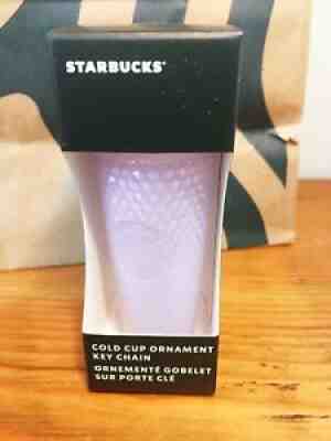 Starbucks Christmas 2021 Icy Ice White Bling Stud Cup Ornament Key Chain Canada - Sold on eBay Nov 13, 2021 for $23.82