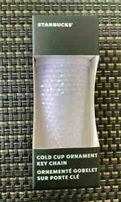 NEW Starbucks 2021 Holiday Mini Studded Tumbler Icy White Cup Ornament Keychain - Sold on eBay Nov 17, 2021 for $21.99