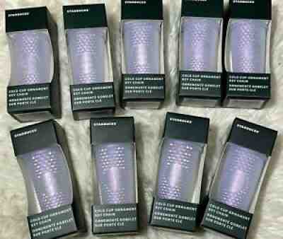 ð??? 1 BRANDNEW Starbucks 2021 Holiday Ornament keychain (Lilac studded tumbler)Â  - Sold on eBay Nov 07, 2021 for $21.50