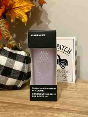 Starbucks Holiday 2021 Ornament Icy White Lilac Studded Cold Cup NWT - Sold on eBay Nov 16, 2021 for $19.00