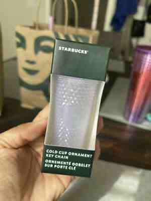 Starbucks 2021 Holiday Mini Studded Tumbler Icy White Cup Ornament Keychain - Sold on eBay Nov 16, 2021 for $17.50