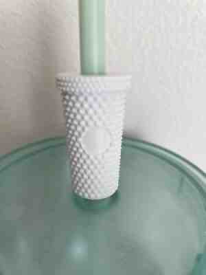 White Studded Tumbler Straw Topper Buddy 3d Printed For Starbucks Cups - Sold on eBay Sep 05, 2021 for $9.00