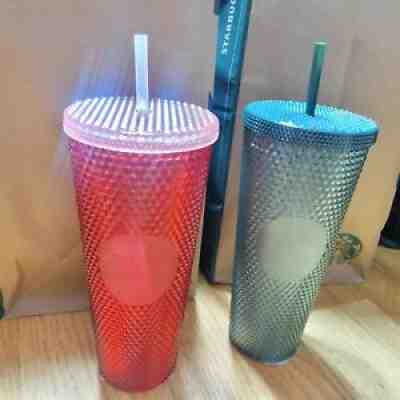 Starbucks korea 2021 Holy red green bling stud coldcup 710ml - Sold on eBay Nov 12, 2021 for $99.98