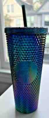 Starbucks Studded Tumbler Cup Oil Slick New Indonesia Green Straw - Sold on eBay Oct 29, 2021 for $86.05