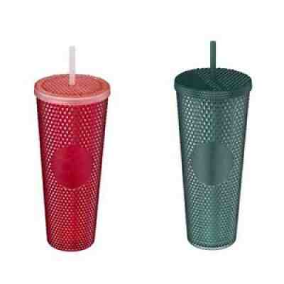 Starbucks Red and Green Bling Stud cold cup 710ml - Sold on eBay Oct 30, 2021 for $71.00