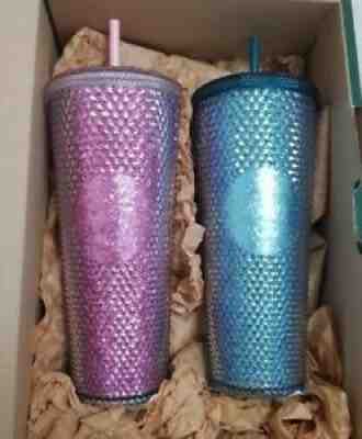 Starbucks Korea Victory Green+Pink Studded Cold Cup 2021 Limited edition 710ml - Sold on eBay Nov 03, 2021 for $69.89