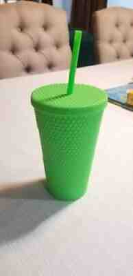 NEW Starbucks Neon Green Tumbler Fall 2021 Grande Studded Cold Cup NEW - Sold on eBay Aug 24, 2021 for $45.00