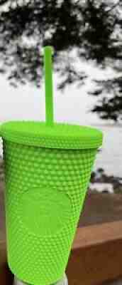 Starbucks Neon Green Tumbler Fall 2021 Brand New Grande Studded Cold Cup. ð??? - Sold on eBay Aug 25, 2021 for $44.99