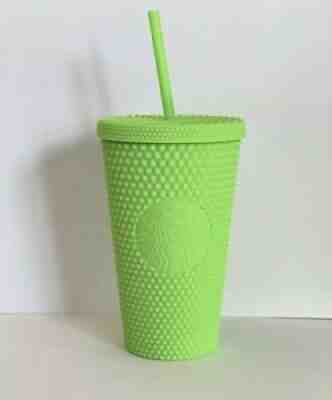 Starbucks Neon Green Tumbler Fall 2021 Grande Studded Cold Cup - Sold on eBay Aug 24, 2021 for $42.99