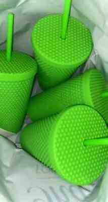 Neon Green Studded Grande Starbucks Cold Cup - Sold on eBay Aug 24, 2021 for $40.00